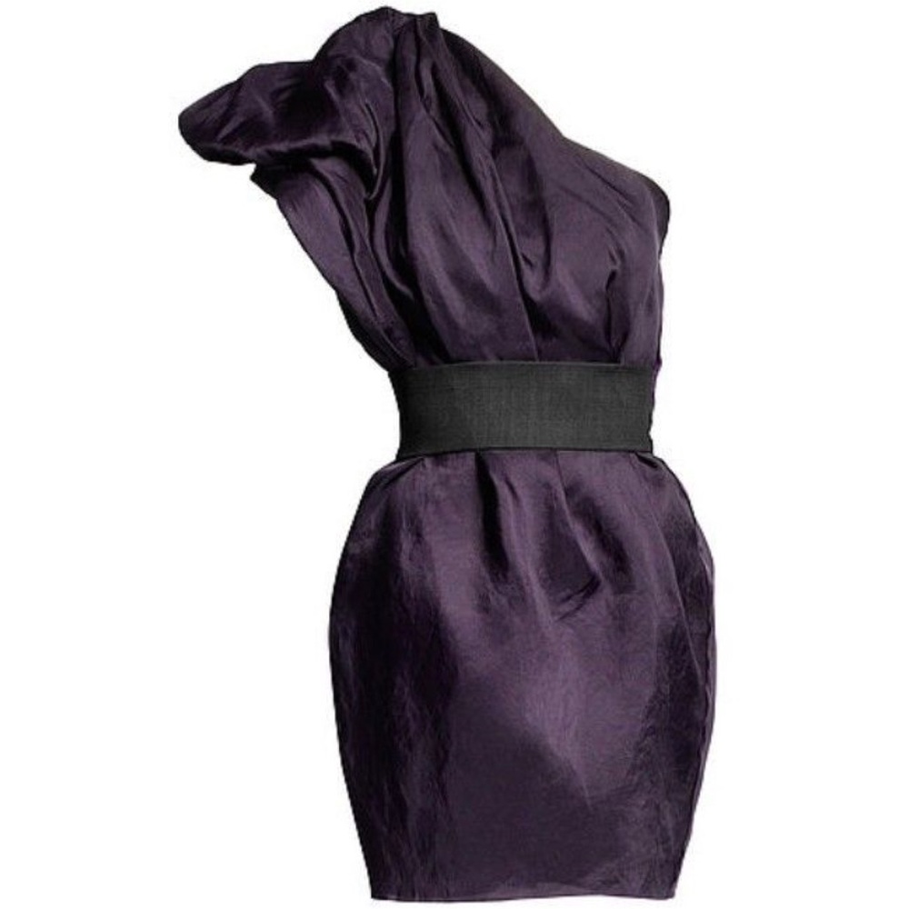 Lanvin x H&M Purple Silk Dress by Alber Elbaz